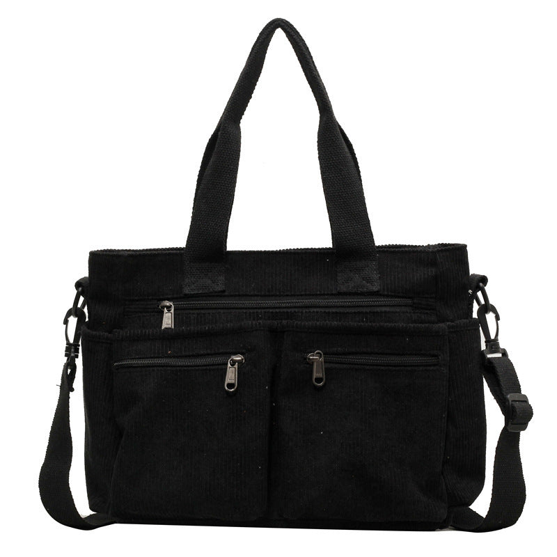 Amalia™ – Stilvolli Tote Bag us Kordschtoff MOKKAKAI