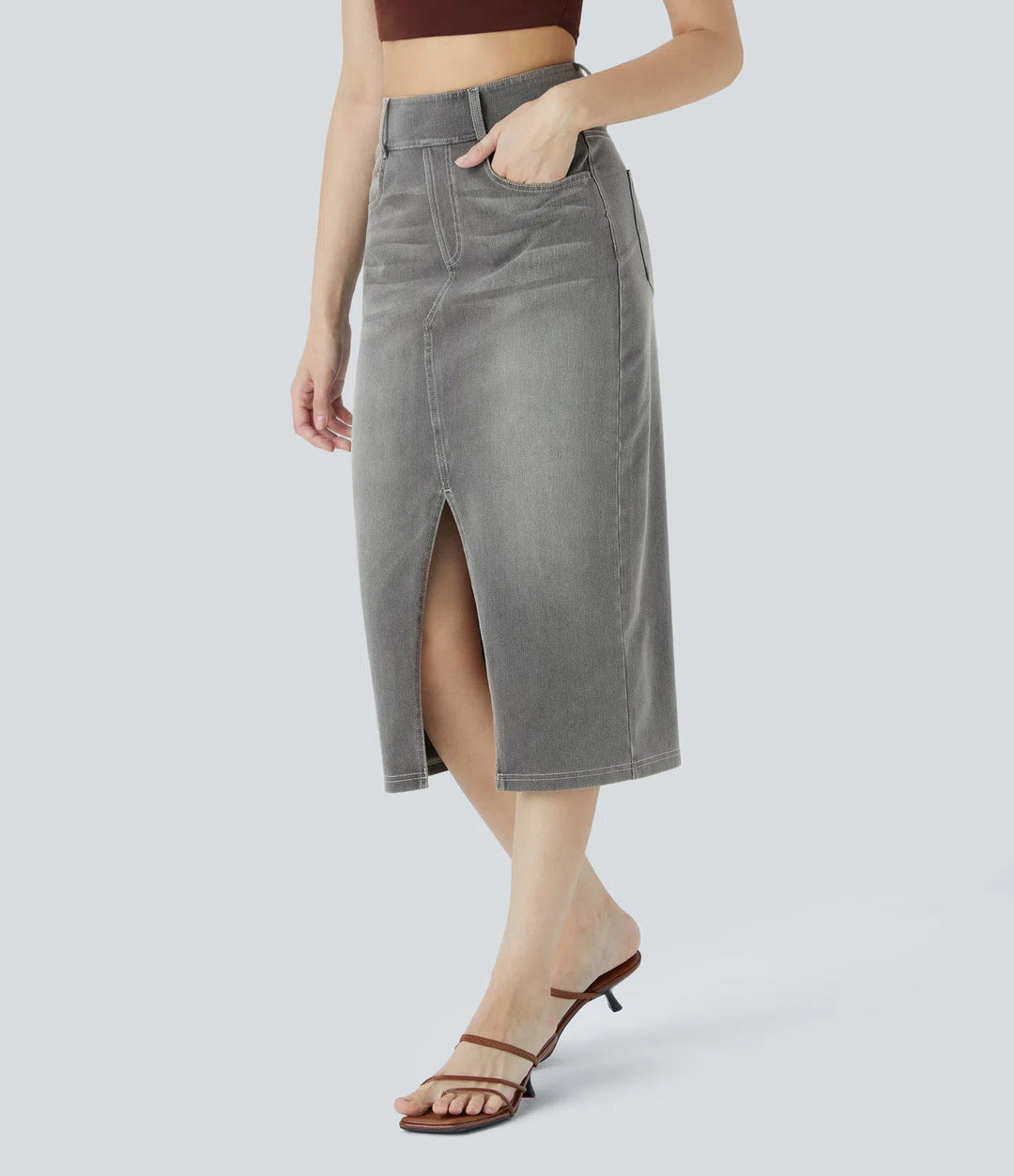 Allegra Blu™ – Midi-Jeansrock mit Charme & Komfort MOKKAKAI