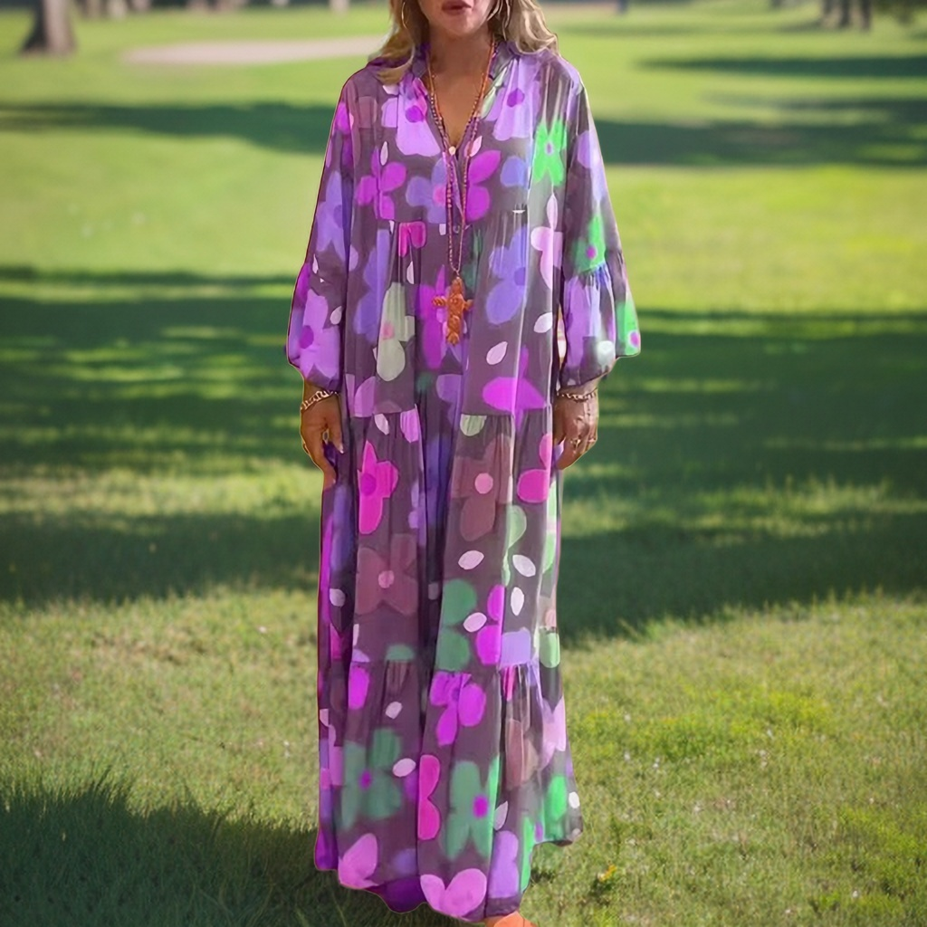 Blossom™ | Kleid mit Glockenärmeln MOKKAKAI