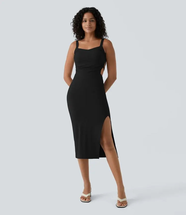 Dave - Abendkleid mit Schlitz – Eleganz und Sinnlichkeit in Perfektion MOKKAKAI