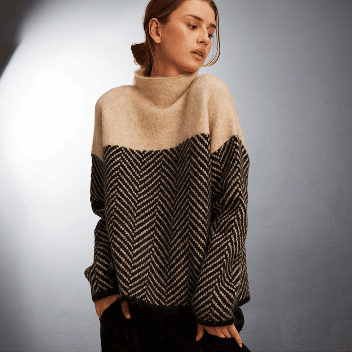 Ebba | Nachhaltiger Rollkragenpullover aus Baumwolle MOKKAKAI