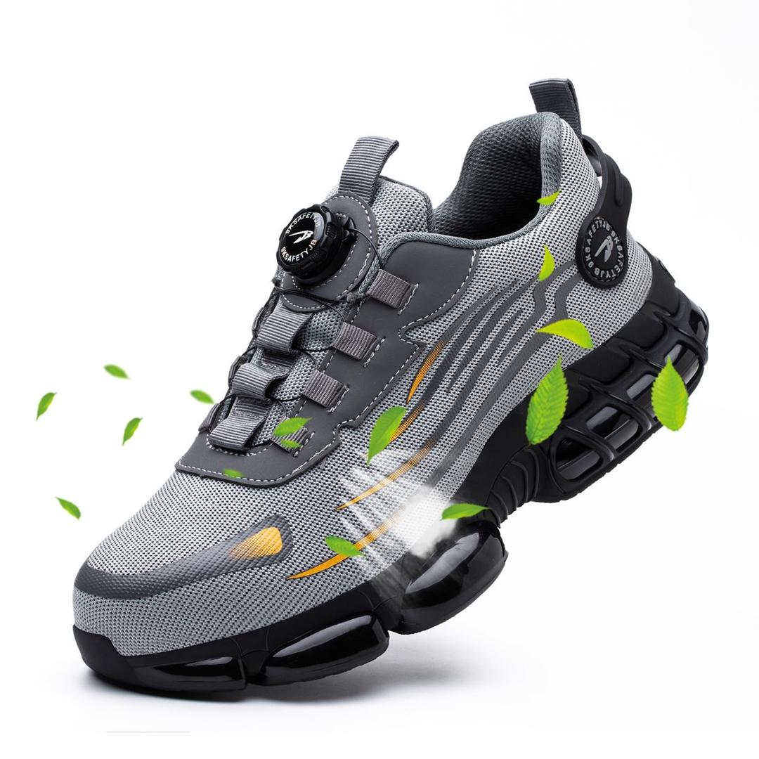 SteelfootSteg™ Ultraleichte, langlebige Schutzschuhe mit Stahlkappe und drehbarer Schnalle MOKKAKAI