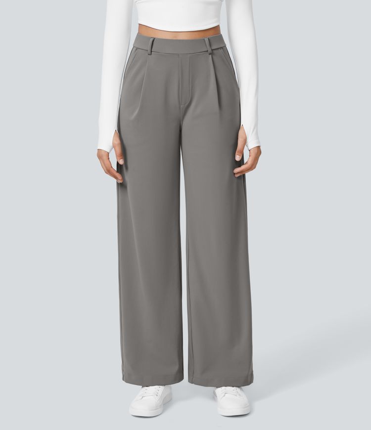 Bianca Linea™ – Plissierti Stretch-Stoffhose mit Stil & Bewegigsfreiheite MOKKAKAI
