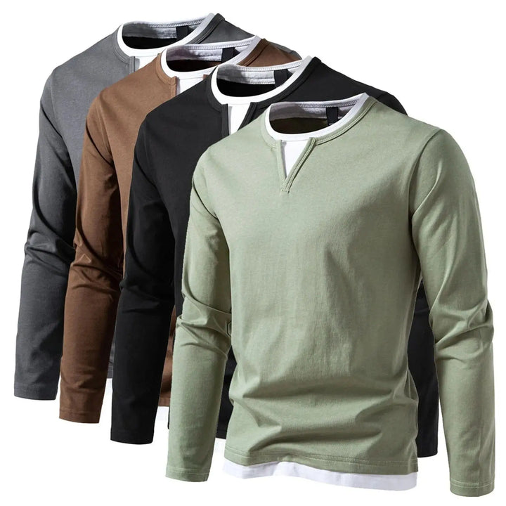 Tomy Kent Langarm Henley MOKKAKAI