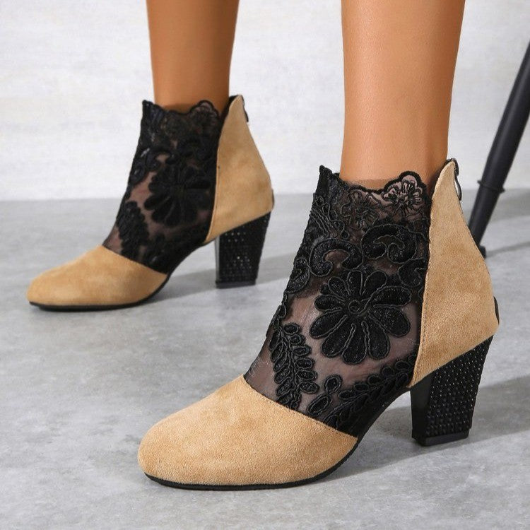 Damen High Heels mit eleganter Spitze für den Sommer MOKKAKAI