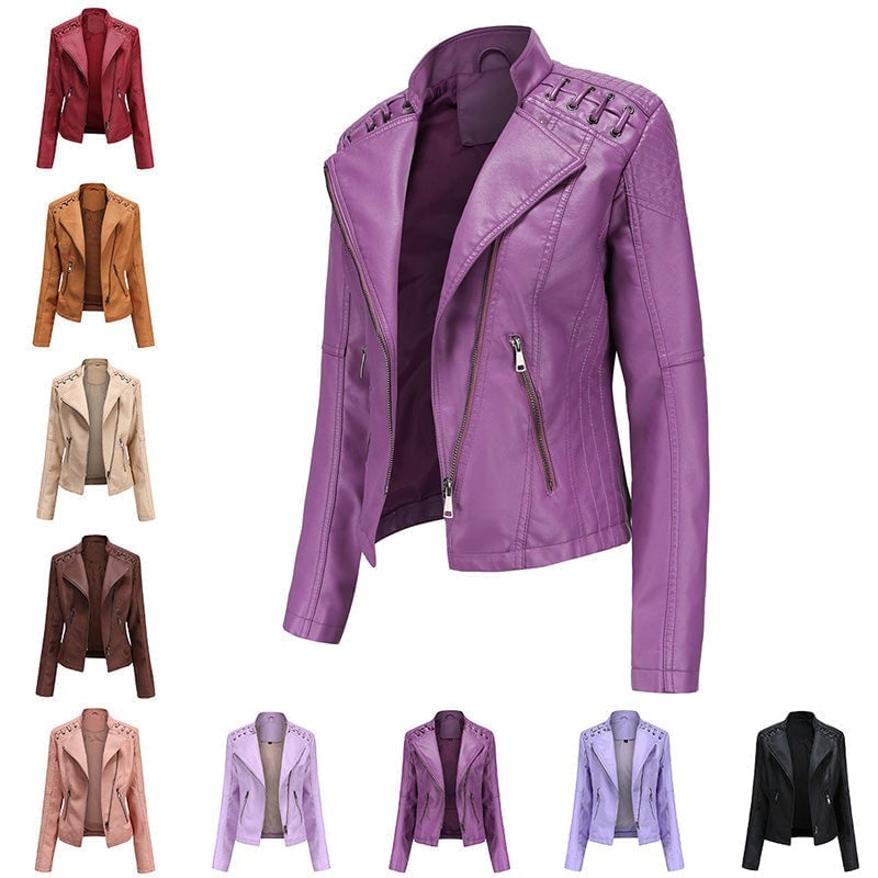 ✨Jacke aus Gewaschenem Lammleder✨kostenlose Lieferung MOKKAKAI