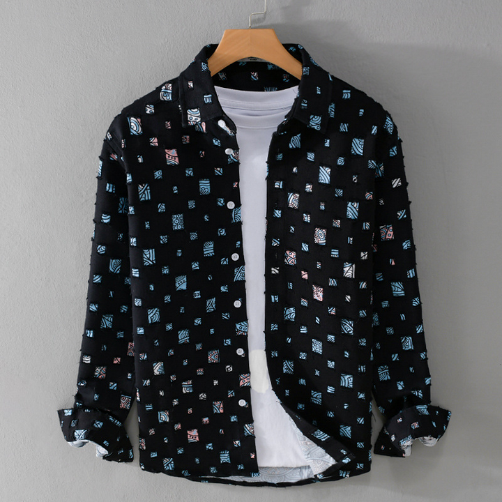 Liam™ | Herrenhemd mit Design MOKKAKAI