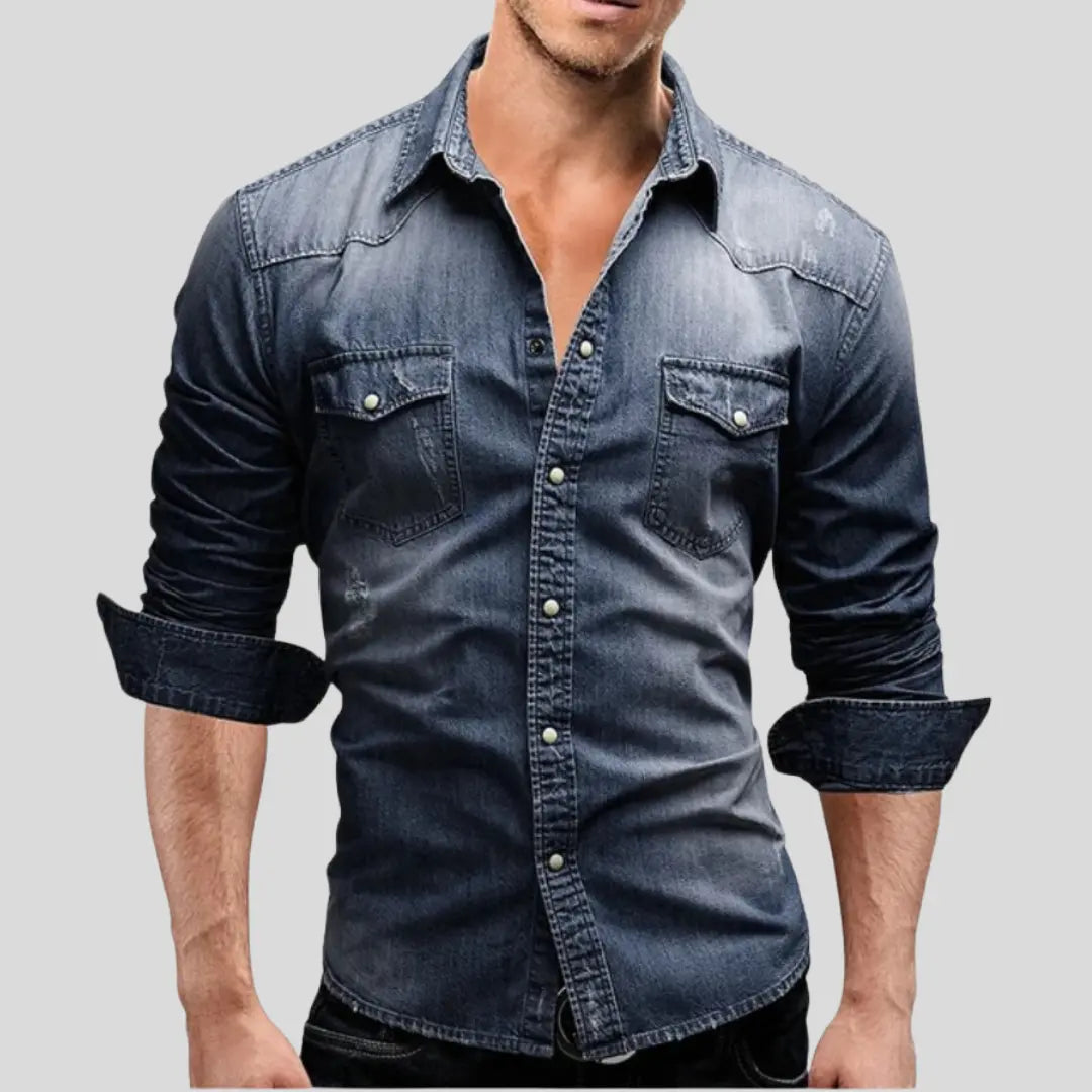 Lex™ | Modernes Denim-Hemd MOKKAKAI