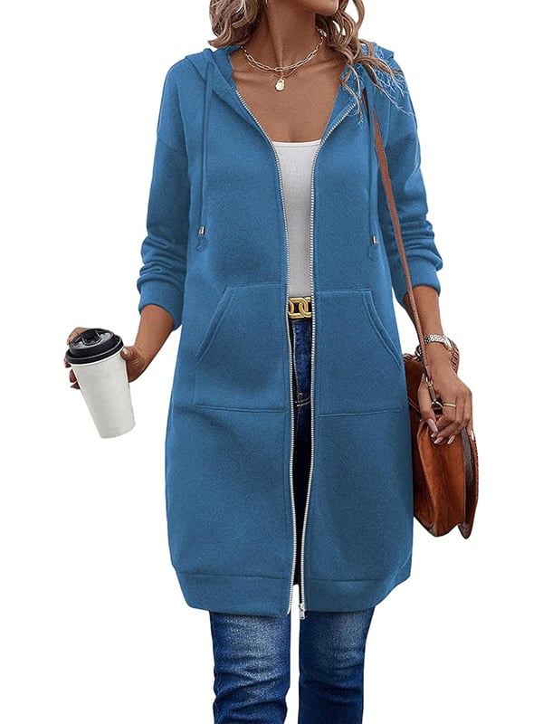 🎁🔥Letzter Tag des Ausverkaufs 50 % RABATT🔥Damen Freizeit-Fleece-Hoodies mit Reißverschluss MOKKAKAI
