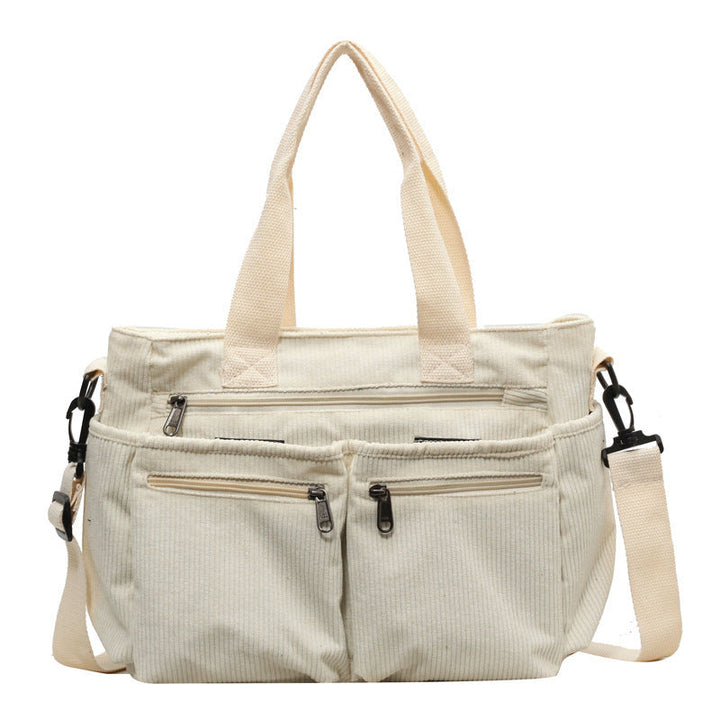 Amalia™ – Stilvolli Tote Bag us Kordschtoff MOKKAKAI