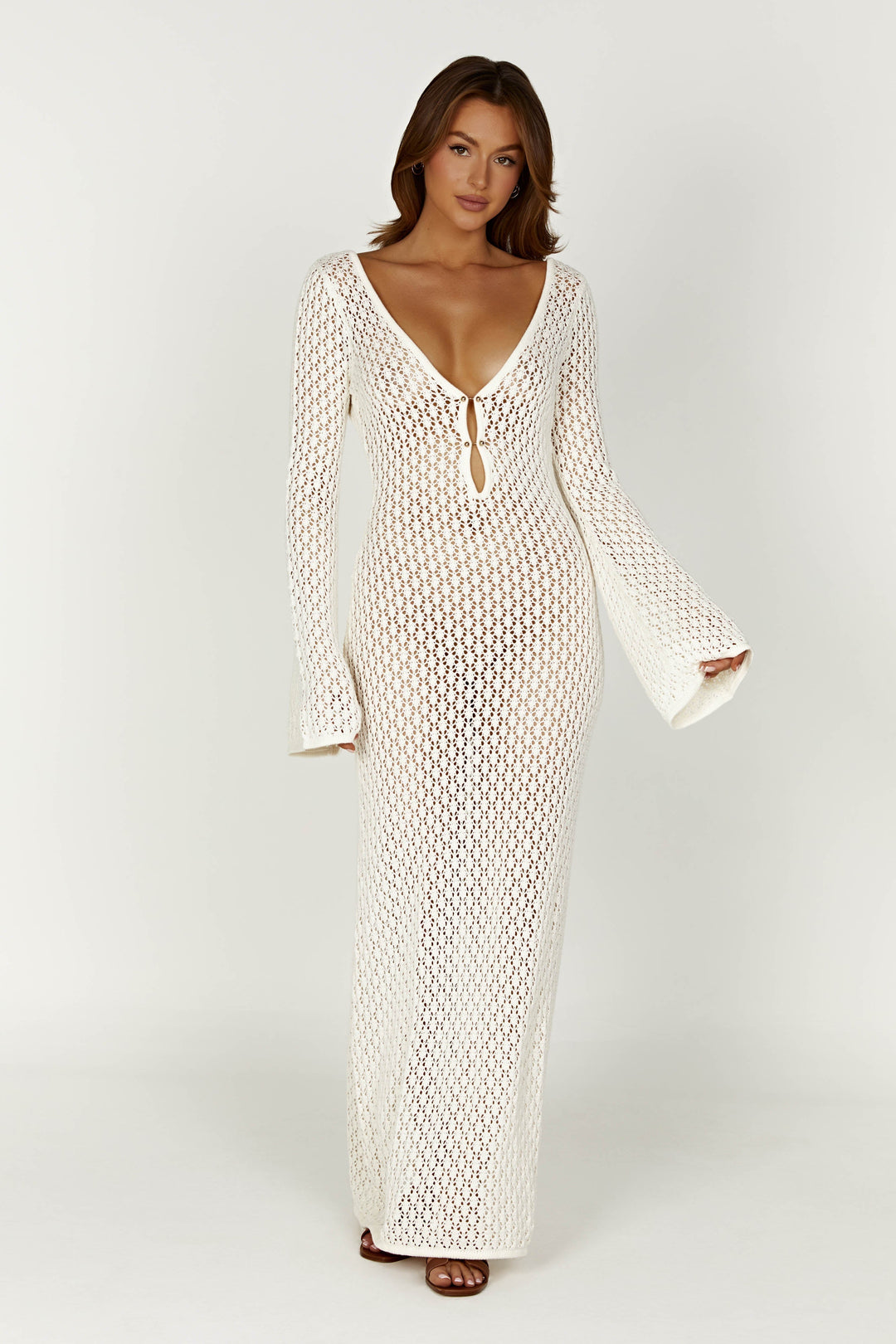 Gunda™ | Elegantes weißes Kleid MOKKAKAI