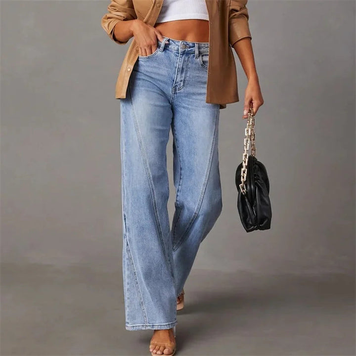 Fayline™ | Elegante Ausgestellte Jeans MOKKAKAI