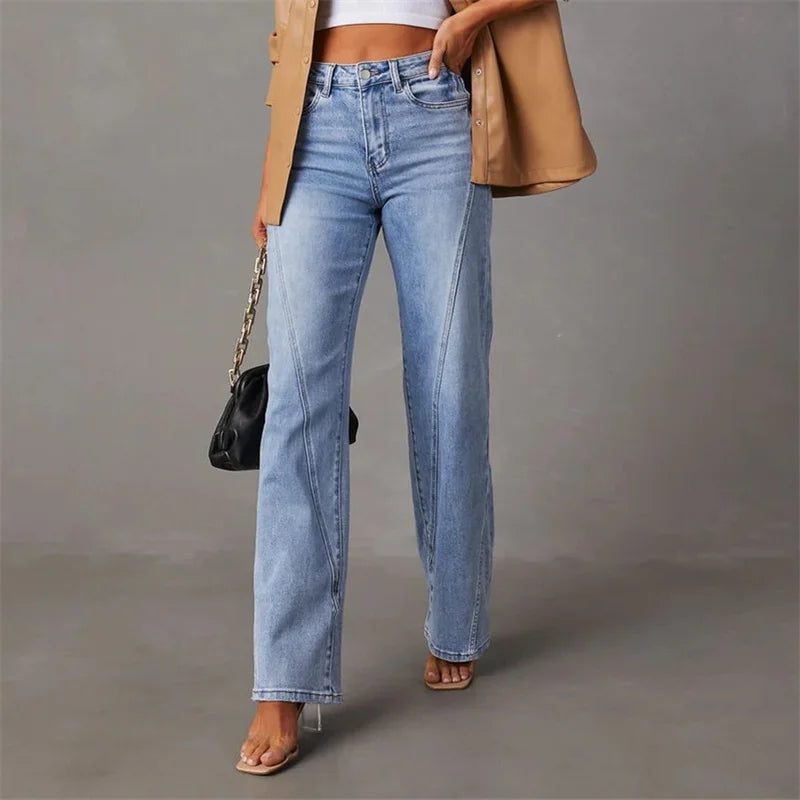 Fayline™ | Elegante Ausgestellte Jeans MOKKAKAI