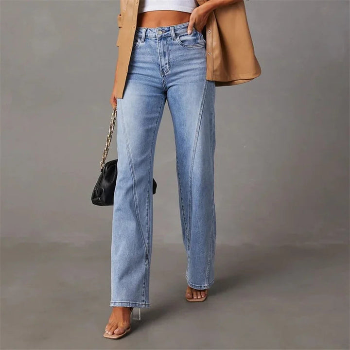 Fayline™ | Elegante Ausgestellte Jeans MOKKAKAI