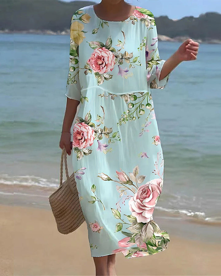 Miriana™ | Elegantes Blumenkleid MOKKAKAI