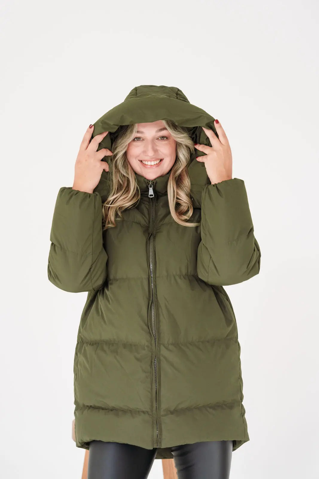 Villars - Steppjacke mit Kapuze (Khaki) MOKKAKAI