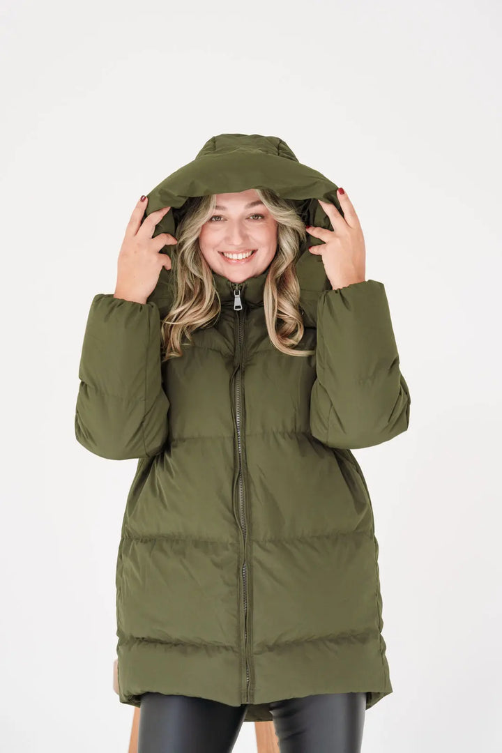 Villars - Steppjacke mit Kapuze (Khaki) MOKKAKAI