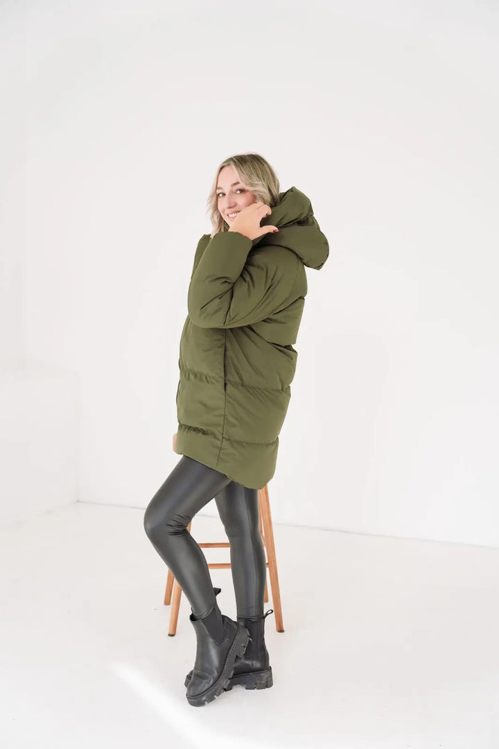 Villars - Steppjacke mit Kapuze (Khaki) MOKKAKAI