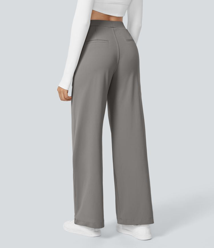 Bianca Linea™ – Plissierti Stretch-Stoffhose mit Stil & Bewegigsfreiheite MOKKAKAI