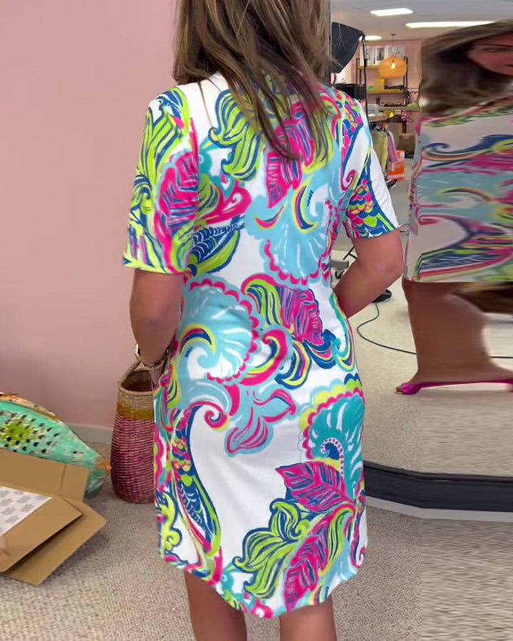 Nuvola™ | Elegantes Kleid mit Druck MOKKAKAI