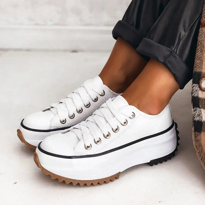 Leder Plateau Sneakers – Ansicht 4