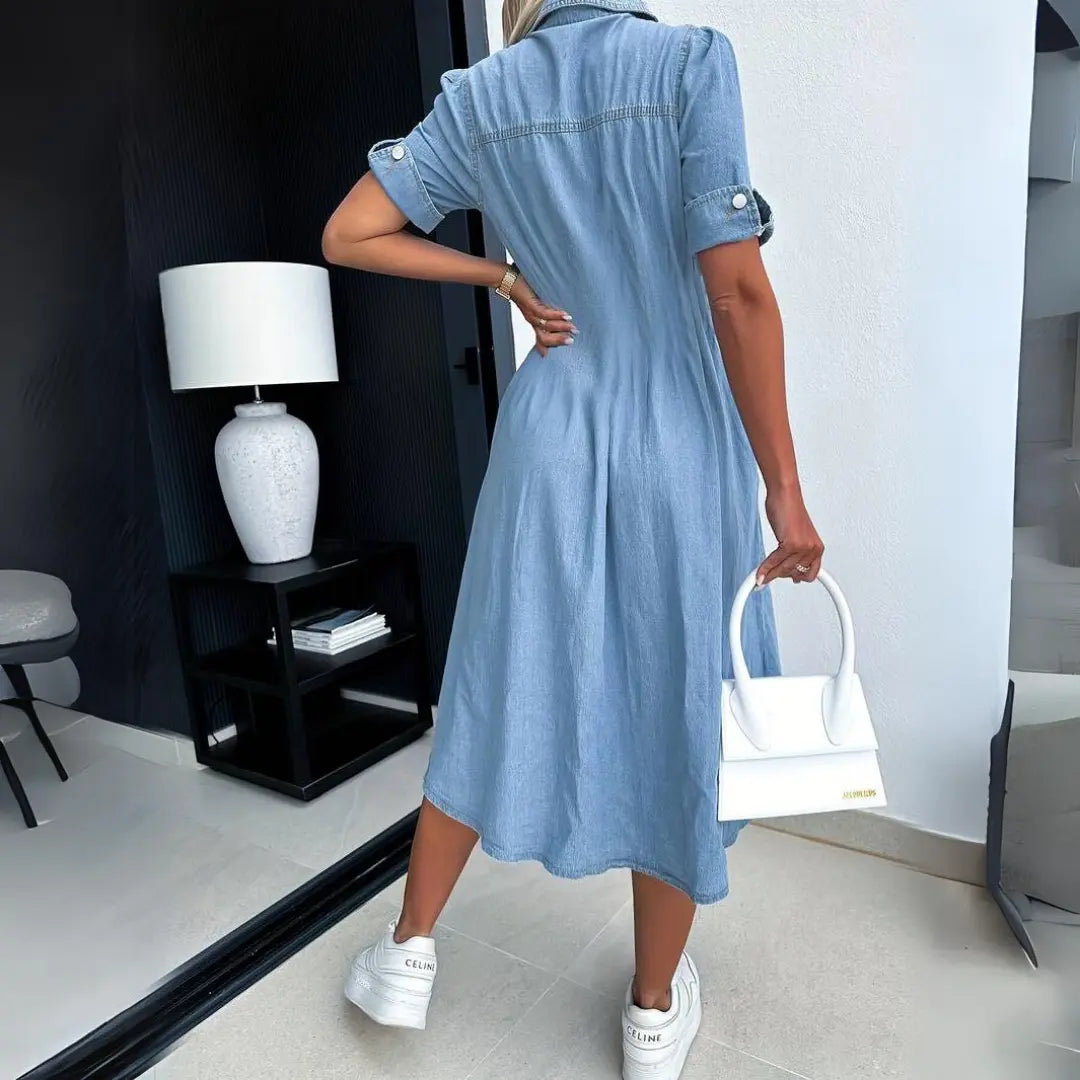 Alissa™ | Trendiges Denim Kleid MOKKAKAI