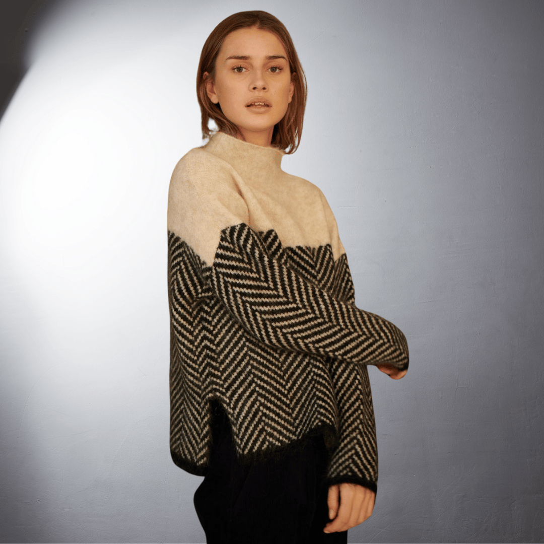 Ebba | Nachhaltiger Rollkragenpullover aus Baumwolle MOKKAKAI
