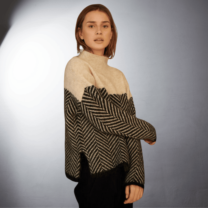 Ebba | Nachhaltiger Rollkragenpullover aus Baumwolle MOKKAKAI