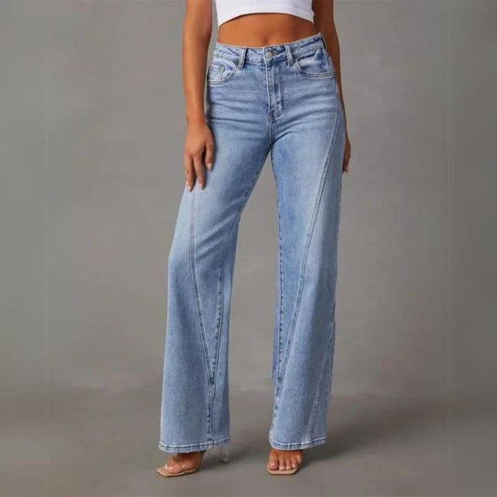 Fayline™ | Elegante Ausgestellte Jeans MOKKAKAI