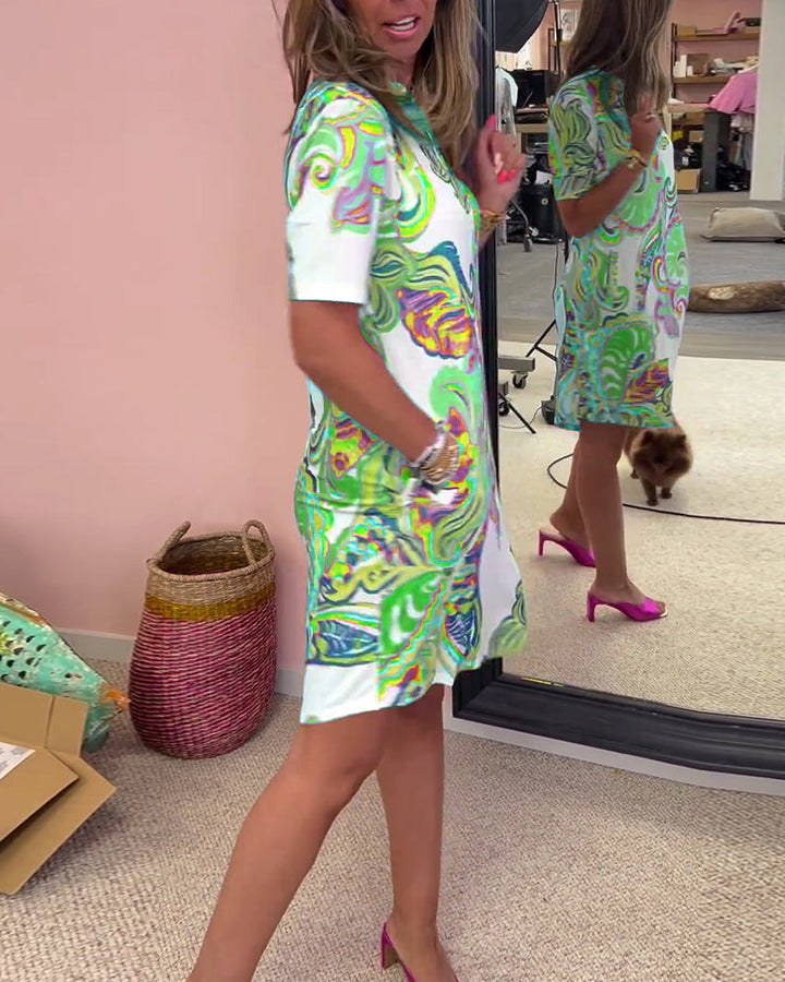 Nuvola™ | Elegantes Kleid mit Druck MOKKAKAI