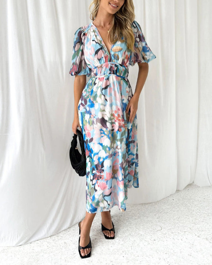Carlotta™ | Elegantes Blumenkleid MOKKAKAI