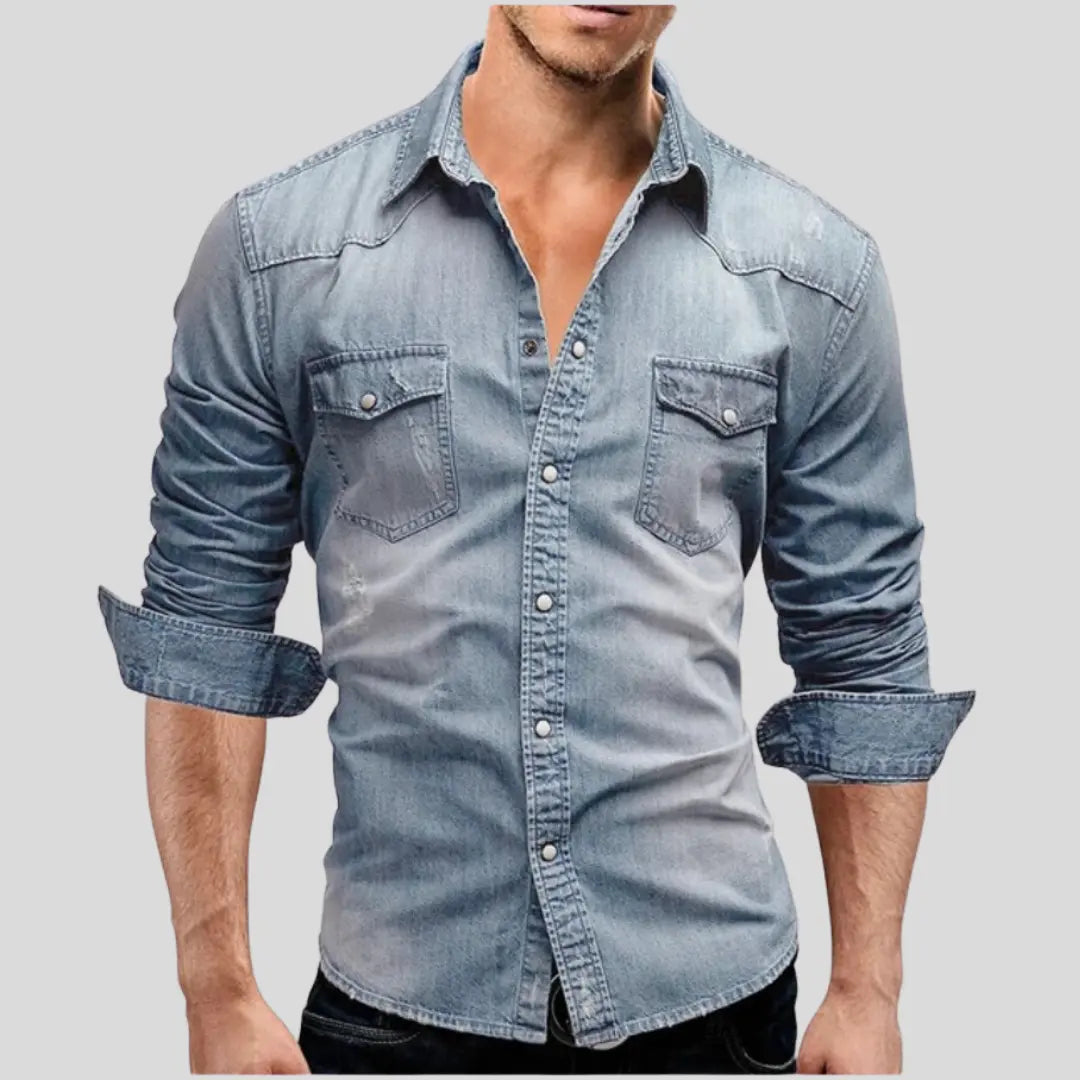 Lex™ | Modernes Denim-Hemd MOKKAKAI