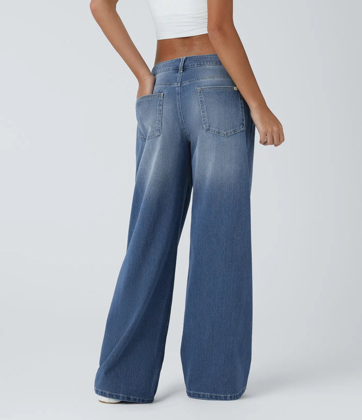 Giorgina Flex™ – Baggy Jeans mit tiefer Taille & lockerem Schnitt MOKKAKAI