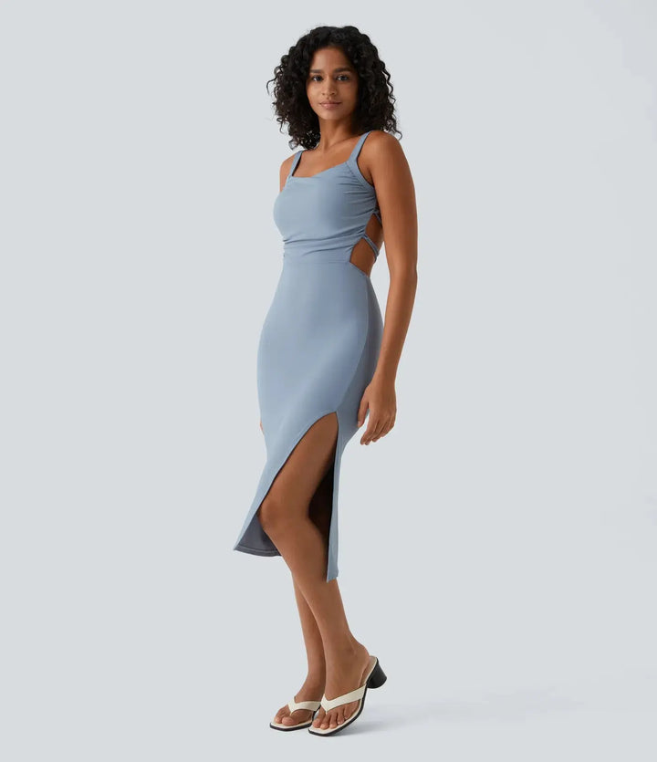 Dave - Abendkleid mit Schlitz – Eleganz und Sinnlichkeit in Perfektion MOKKAKAI