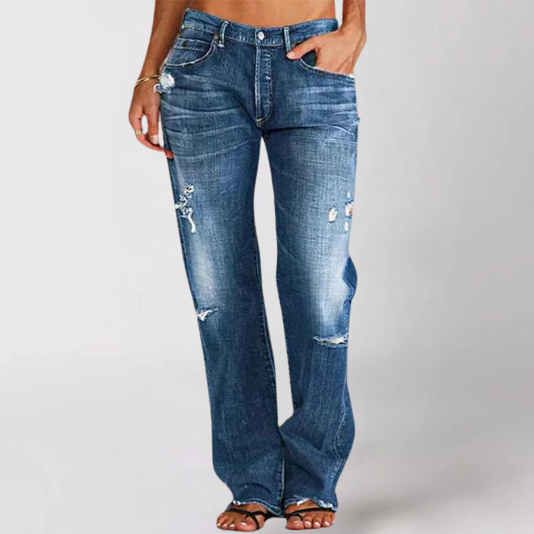 Viktoria™ | Lockere weit geschnittene Denim Jeans für Damen MOKKAKAI