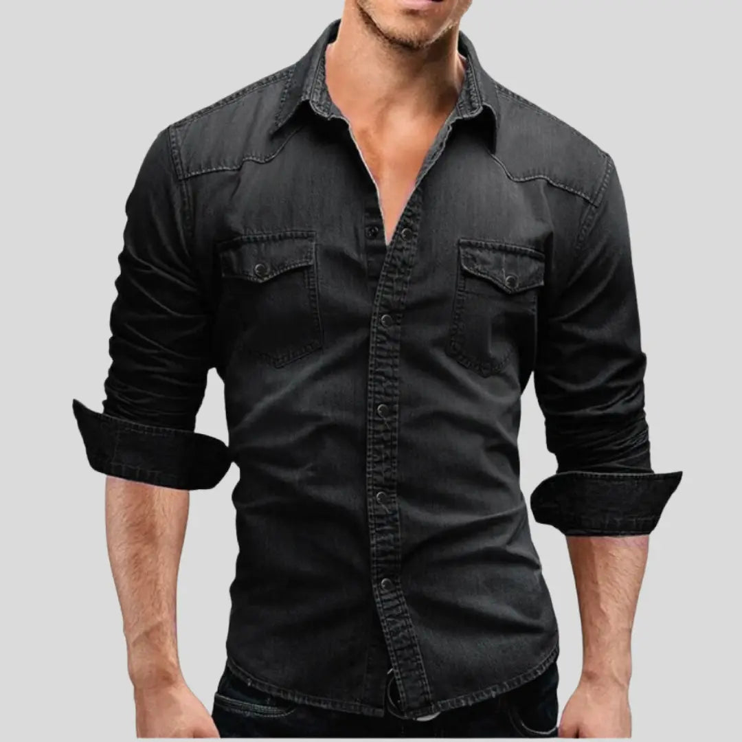 Lex™ | Modernes Denim-Hemd MOKKAKAI