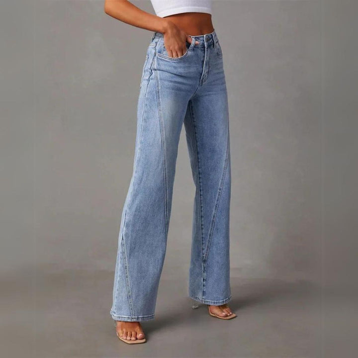 Fayline™ | Elegante Ausgestellte Jeans MOKKAKAI