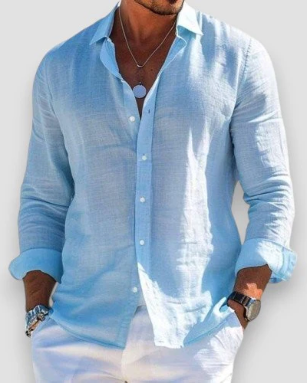 Chemise décontractée pour hommes MOKKAKAI