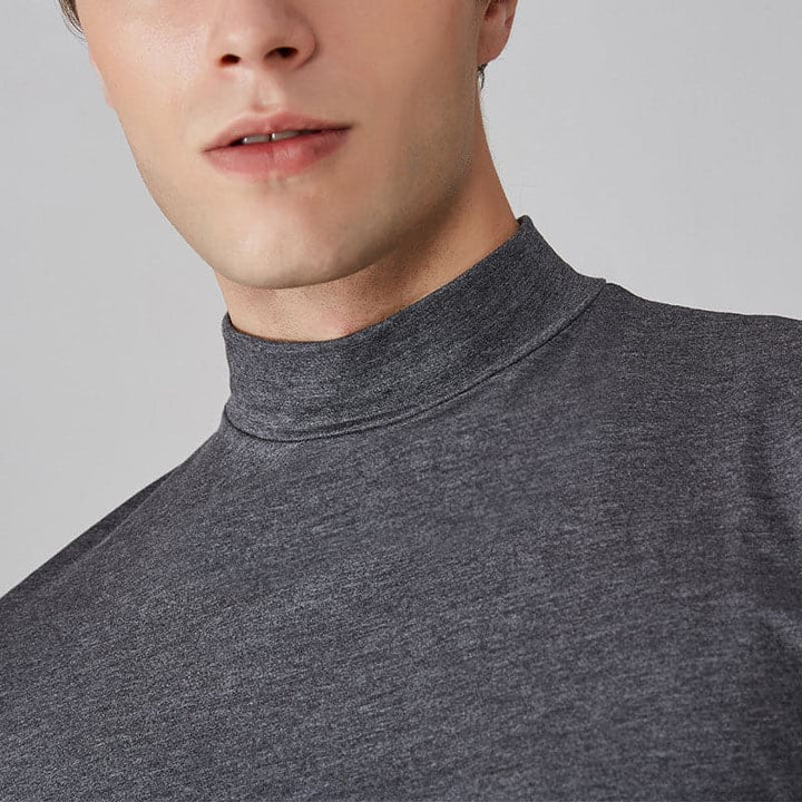 Lorenz - Hochgeschlossenes Slim-Fit-T-Shirt für Herren MOKKAKAI