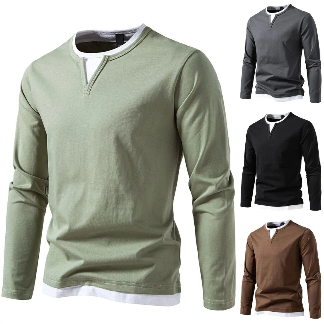 Tomy Kent Langarm Henley MOKKAKAI