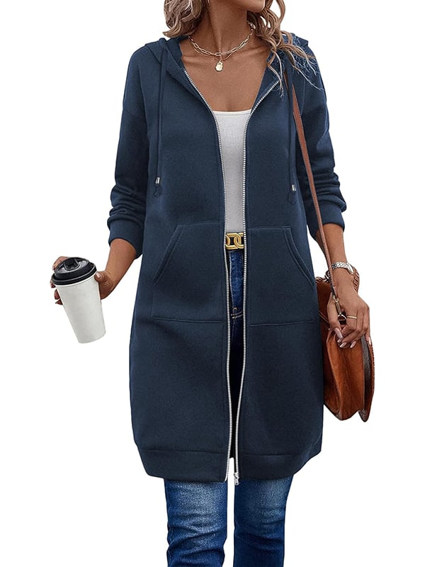 🎁🔥Letzter Tag des Ausverkaufs 50 % RABATT🔥Damen Freizeit-Fleece-Hoodies mit Reißverschluss MOKKAKAI