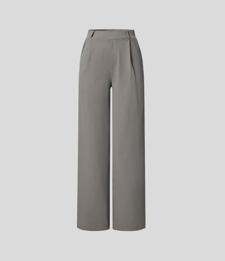 Bianca Linea™ – Plissierti Stretch-Stoffhose mit Stil & Bewegigsfreiheite MOKKAKAI