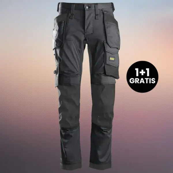 MenPro 2.0 | Stretch Arbeitshose Mit Holstertaschen ( 1+1 GRATIS) MOKKAKAI