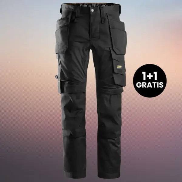 MenPro 2.0 | Stretch Arbeitshose Mit Holstertaschen ( 1+1 GRATIS) MOKKAKAI