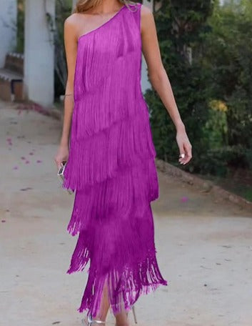 Beatrice™ | Elegantes Kleid mit Quasten MOKKAKAI