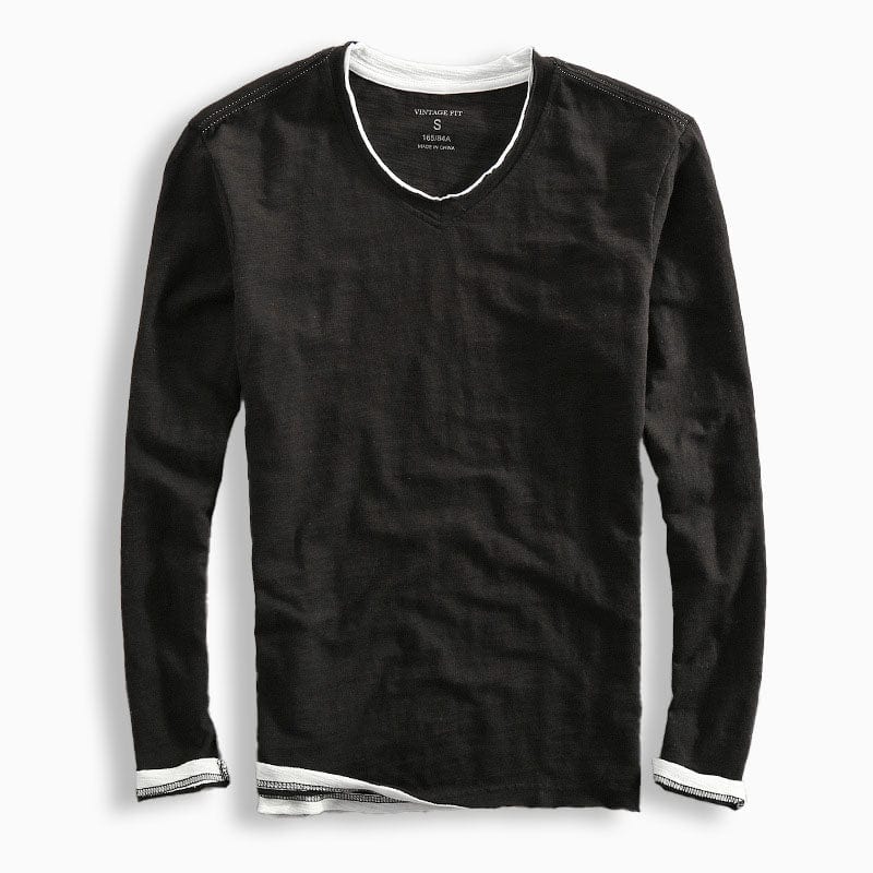 Riku™ | Baumwoll Langarm-Shirt MOKKAKAI