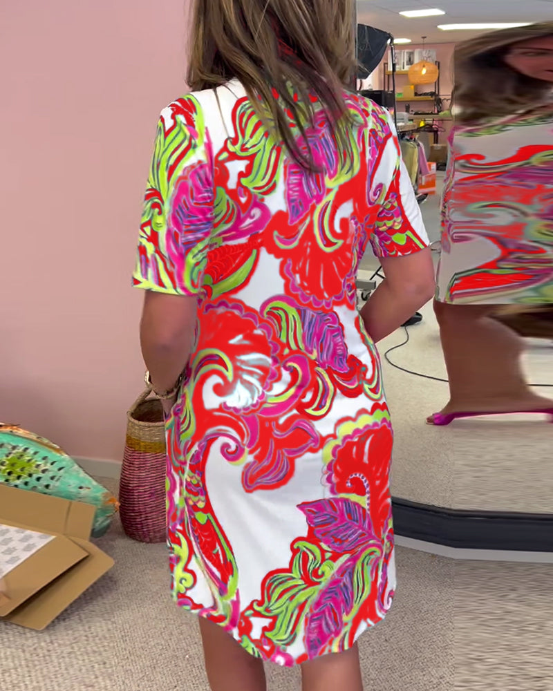 Nuvola™ | Elegantes Kleid mit Druck MOKKAKAI