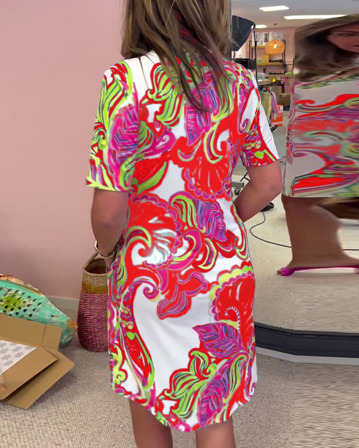 Nuvola™ | Elegantes Kleid mit Druck MOKKAKAI