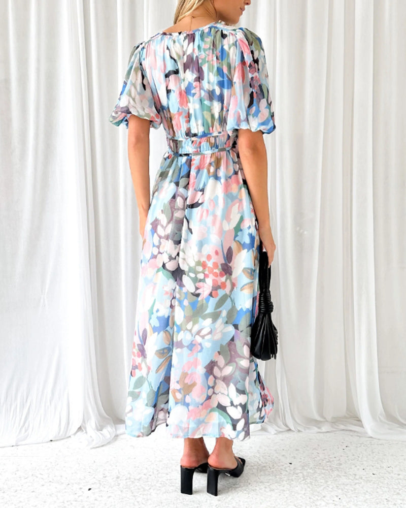 Carlotta™ | Elegantes Blumenkleid MOKKAKAI