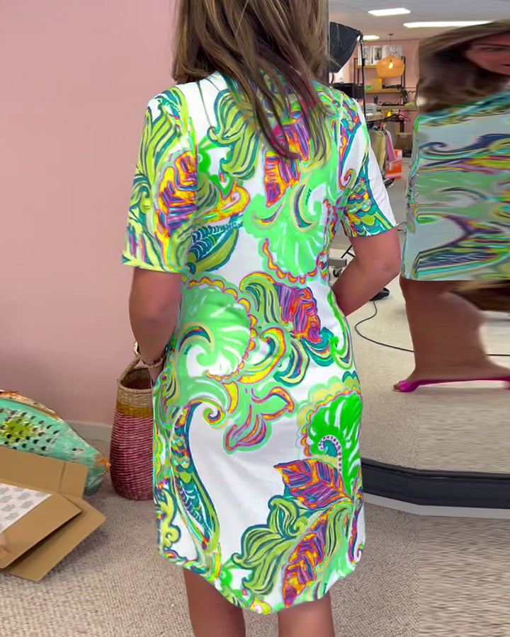 Nuvola™ | Elegantes Kleid mit Druck MOKKAKAI